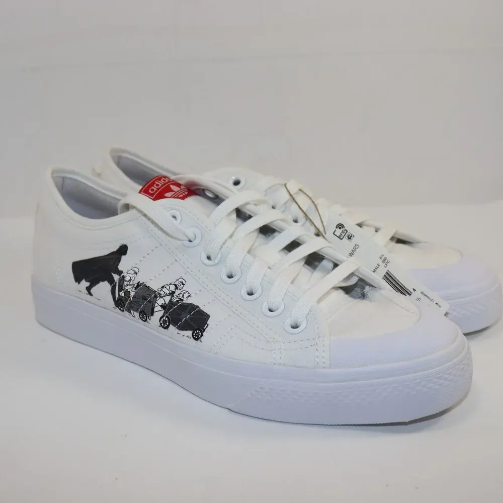 Adidas x Star‎ Wars Nizza Low White Canvas Sneakers Men’s 9.5 NIB